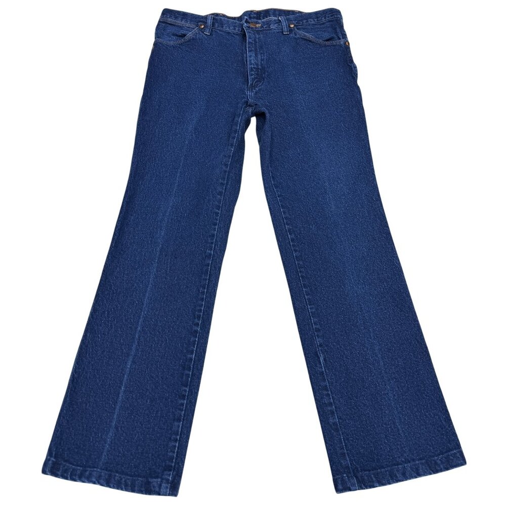Wrangler 947STR Blue Jean Men's Stretch Denim Pants, Size 35 x 32